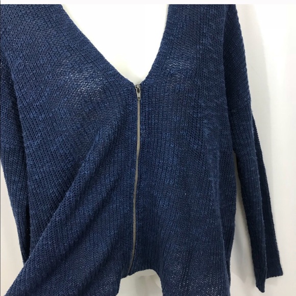 Eileen Fisher Organic Linen & Cotton Zip Cardigan - Picture 7 of 8